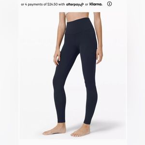 Navy lululemon align leggings
